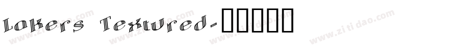 Lakers Textured字体转换